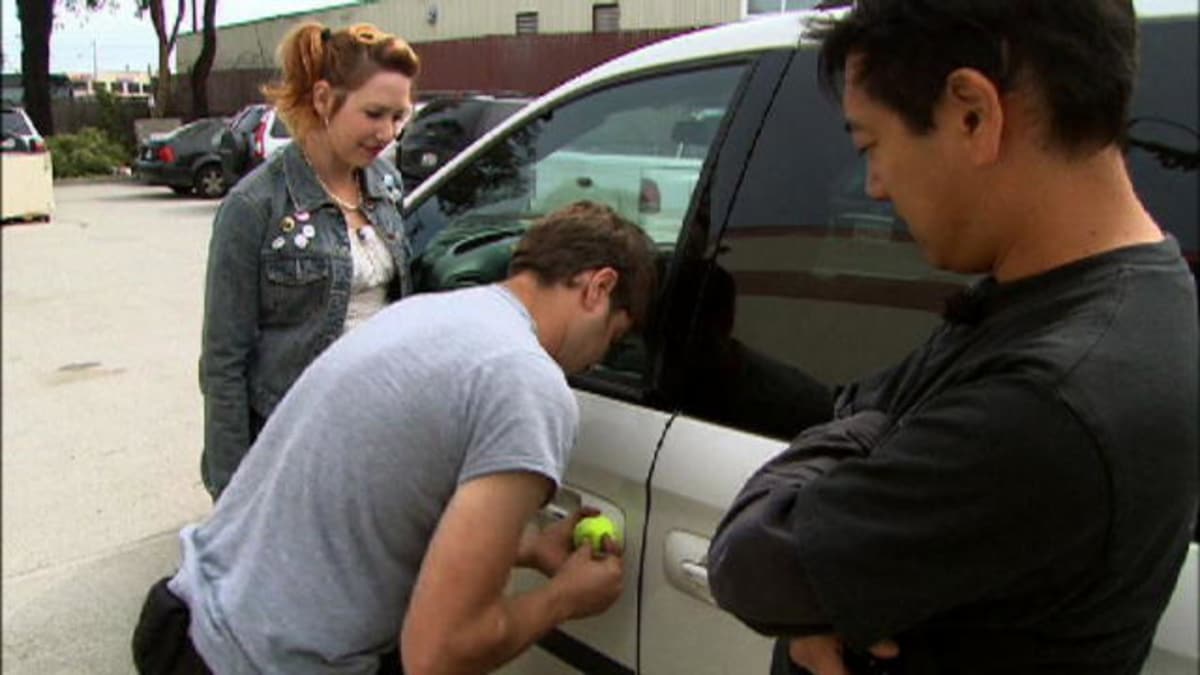 Tennis Ball Car Unlock Minimyth Mythbusters Discovery