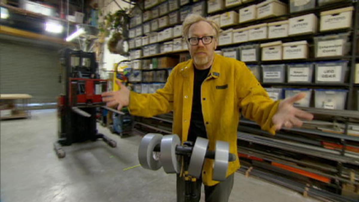 Duct Tape Strength Test - MythBusters | Discovery