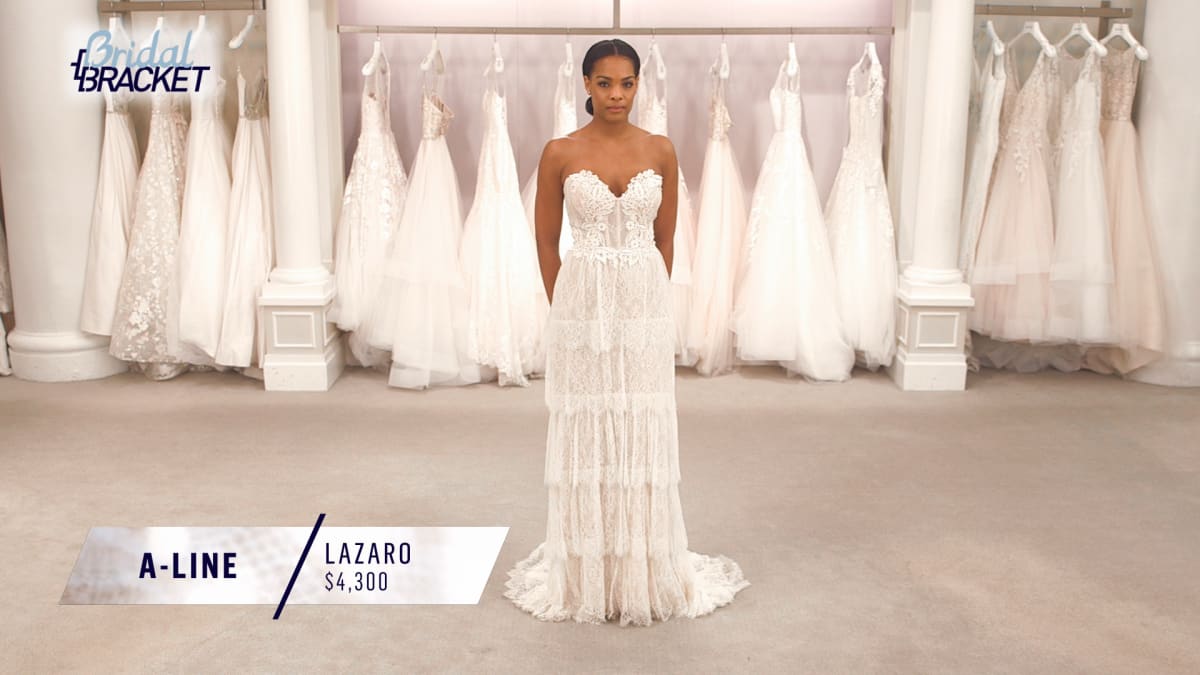 Bridal Bracket Lazaro A Line Dress Say Yes To The Dress Tlc