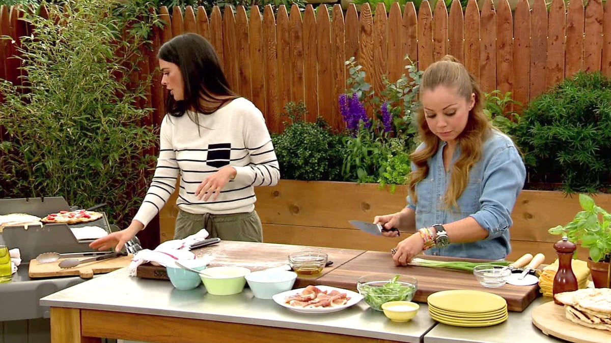 The grilling show the kitchen
