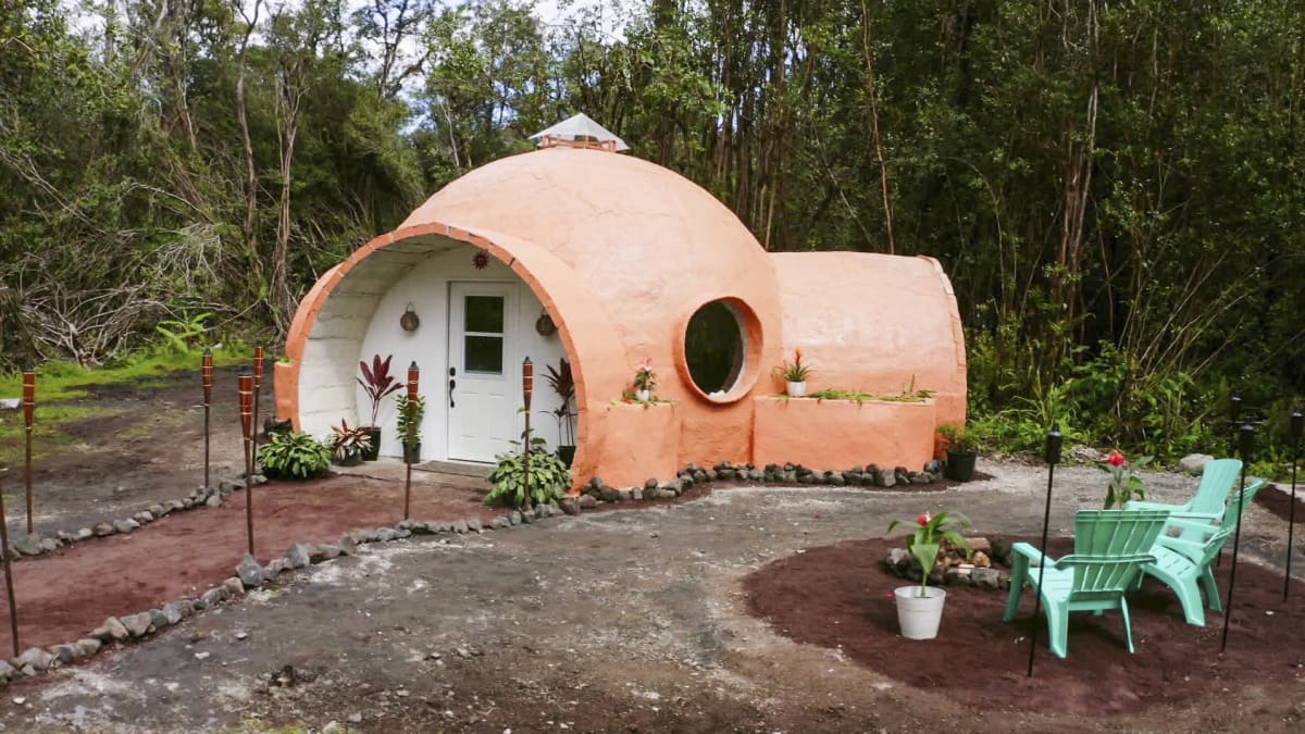 Hawaii Dome House Building Off the Grid